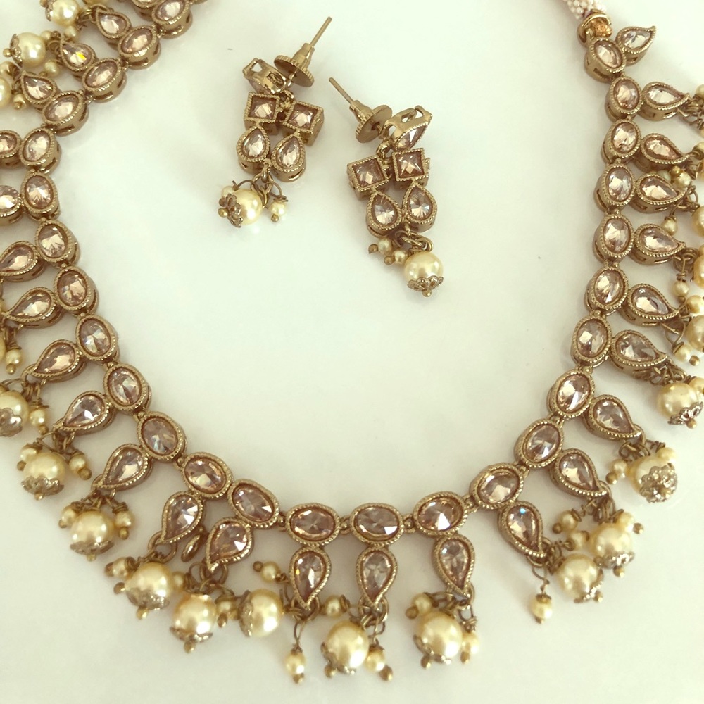 Necklace and earrings